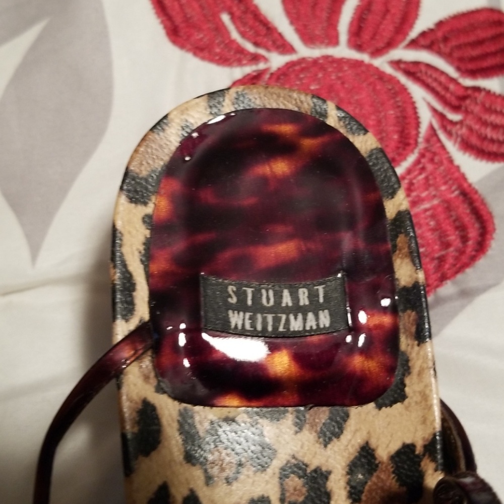 Stuart Weitzman Strappy Leopard Print Sandal - image 6
